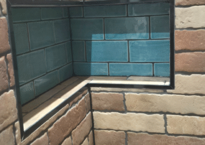 Bathroom refurb shower niche box